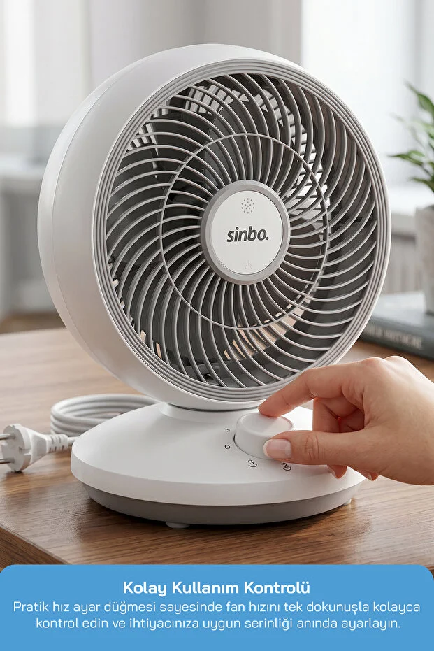 SF-7701 Sessiz Mini Vantilatör Aroma Terapi Koku Yuvalı Otomatik Salınımlı Masaüstü Fan